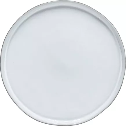 Talerz deserowy Costa Nova Laguna 21 cm, biały, podniesiona krawędź