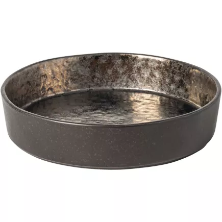 Talíř mělký Costa Nova Lagoa 20 cm, metalický, vyvýšený okraj