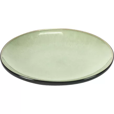 Talíř dezertní Serax Pure 16 cm, zelená/černá