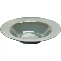 Talerz okrągły SERAX L 27,3 cm, przydymiony niebieski / ciemnoniebieski