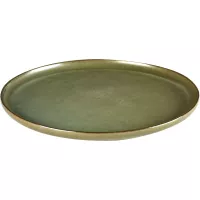 Talerz SERAX Surface M 24 cm, camo zielony