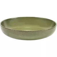 Talerz głęboki SERAX Surface M 19 cm, camo zielony