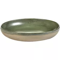 Miska SERAX Surface 32 cm, camo zelená