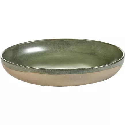 Miska SERAX Surface 32 cm, camo zelená