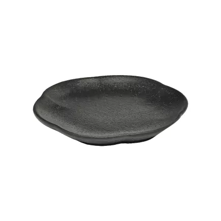 Talířek žebrovaný SERAX Inku L 8,9 cm, černá