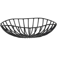 Košík na pečivo SERAX Metal Sculptures L 20x20 cm, černá