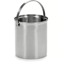Wiaderko na lód ze stali szczotkowanej SERAX S  14 cm, srebrne