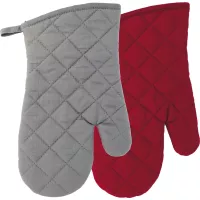Kuchyňská rukavice Gastro šedá/bordó