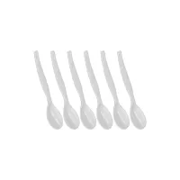 Łyżka plastikowa Gastro, biała, 6 szt.
