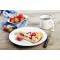 Miska APS Enamelware 350 ml, biała/niebieska