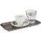 Servírovací tác APS Vintage 26x13,5 cm, starožitný nerezový vzhled