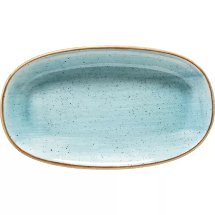 Talíř oválný Bonna Aura Aqua 34x19 cm