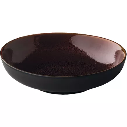 Talerz głęboki Style Point Speckle 22 cm, czerwień / czerń