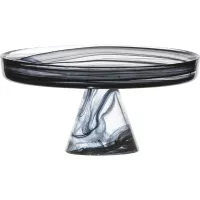 Talíř na noze Gastro Asos 21 cm, černý
