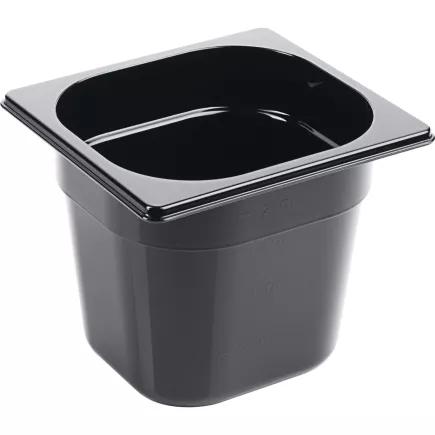 Pojemnik gastronomiczny 1/6 PC Contacto 2,25 l, czarny