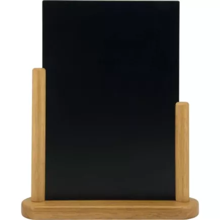 Tablica kredowa Securit Elegant, platforma 31x21 cm, drewno tekowe