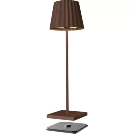 Lampa stołowa LED Sompex Troll 2.0, rdzawy