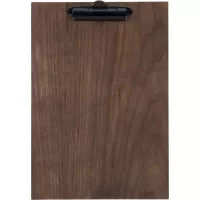 Desky na menu se sponou Securit Walnut Range A4, dřevěné