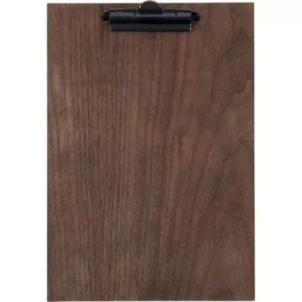 Płyty na menu z klamrą Securit Walnut Range A4, drewniane