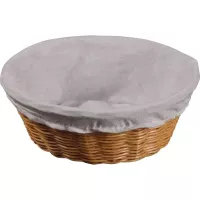 Kosz na chleb pleciony okrągły Kesper 25 cm, plastikowy