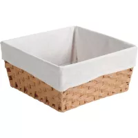 Kosz na chleb/owoce pleciony 35x35 cm Kesper, tworzywo sztuczne/tkanina