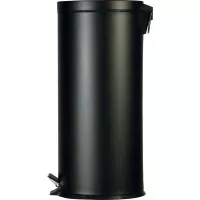 Kovový pedálový odpadkový koš 30 l, černý