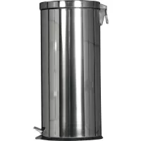 Nerez pedálový odpadkový koš 30 l, stříbrný