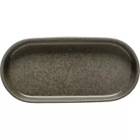 Talerz owalny Costa Nova Redonda 21,2x9,8 cm, brązowy