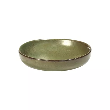 Talerz mały SERAX Surface 9 cm, camo zielony