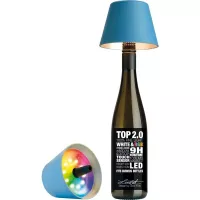 Stolní LED lampa na láhev Sompex Top 2.0 14 cm, modrá