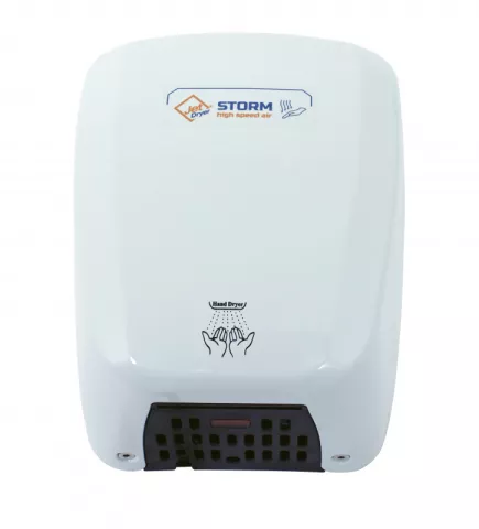 Suszarka do rąk na gorące powietrze Jet Dryer STORM Biały metal