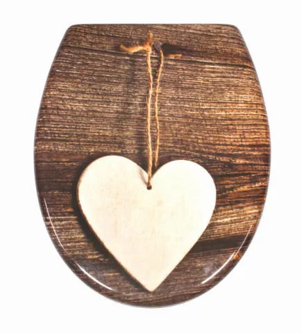 Deska sedesowa Schütte WOOD HEART | Duroplast, Soft Close