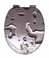 WC sedátko Schütte GREY STEEL MDF, Soft Close