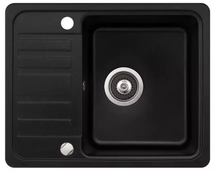 Kuchyňský dřez Aquasanita Notus 575.5E black metallic