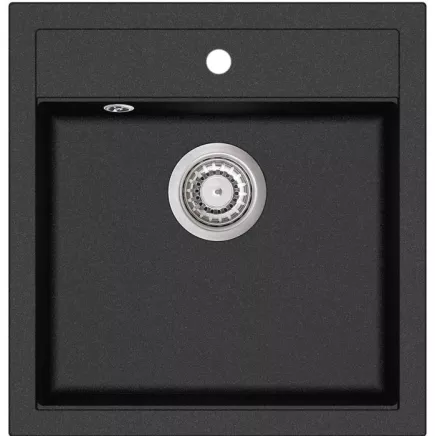Kuchyňský dřez Aquasanita Tesa 490 black metallic