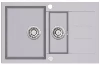Kuchyňský dřez Aquasanita Tesa 800.15E alumetallic