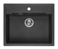 Kuchyňský dřez Reginox Amsterdam 600 Black metalic (silvery)