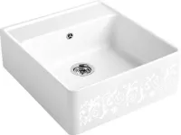 Kuchyňský dřez Villeroy & Boch Single 595 White Pearl Bílá keramika Pearl