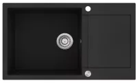 Kuchyňský dřez Aquasanita Tesa 860.0E black metallic