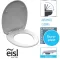 WC sedátko Schütte MOSAIK GRAU Duroplast, Soft Close