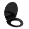 WC sedátko Schütte Slim Black Duroplast, Soft Close