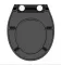WC sedátko Schütte Slim Black Duroplast, Soft Close