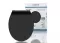 WC sedátko Schütte Slim Black Duroplast, Soft Close