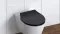 WC sedátko Schütte Slim Black Duroplast, Soft Close