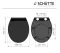 WC sedátko Schütte Slim Black Duroplast, Soft Close