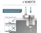 Schütte Deska sedesowa RAINDROP | Duroplast HG, Soft Close