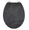 WC sedátko Schütte BLACK STONE MDF HG, Soft Close