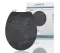 WC sedátko Schütte BLACK STONE MDF HG, Soft Close