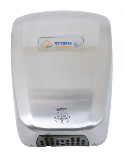 Horkovzdušný vysoušeč Vysoušeč rukou Jet Dryer STORM Matný nerez
