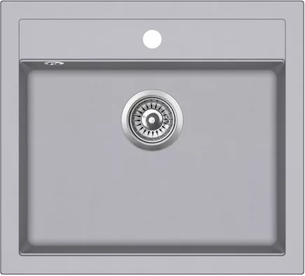 Granitový dřez Aquasanita Quadro 565 Alumetallic